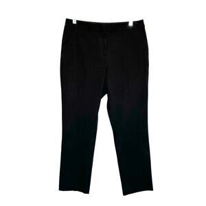 Peace of Cloth black straight leg stretch ankle pants size 6